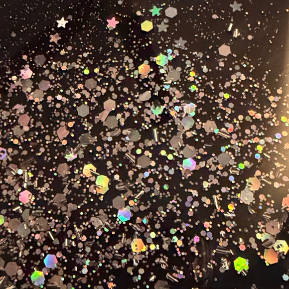 Black Glitter Star Phone Case - Picture 3 of 3